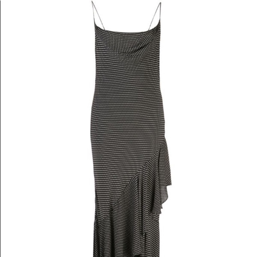 NWT! Alice + Olivia Mini Dot Black Dress!